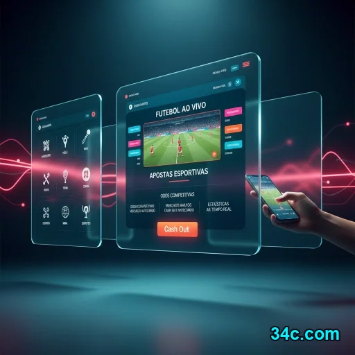 Tela de login 34c.com com cadeado e verificação