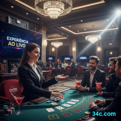 Tela mobile da plataforma 34c.com em cassino ao vivo